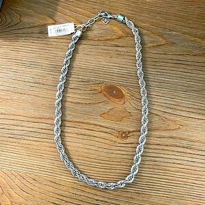 NWT Kendra Scott silver rope chain necklace